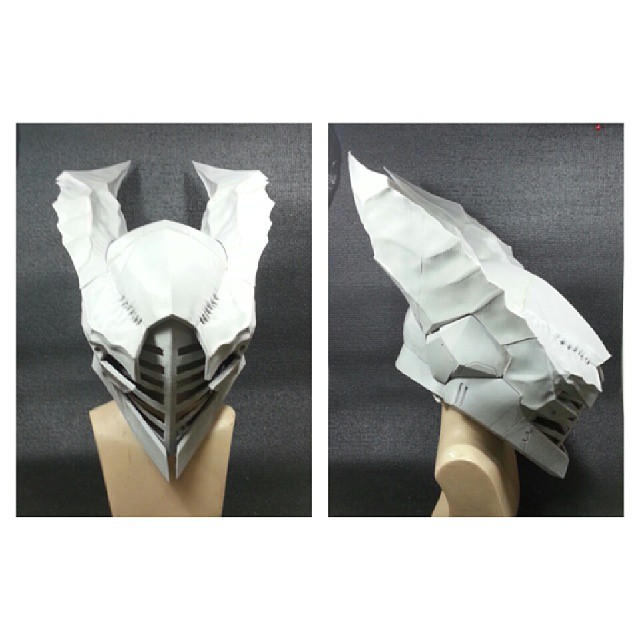 Deathsinger Pattern Deathsinger Gaze helmet Front sides by Uratz-Studios on DeviantArt