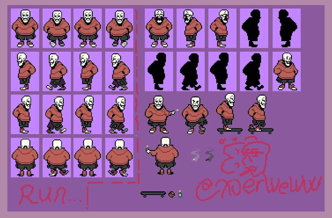 Out Code Papyrus underswap papyrus overworld by XoerWeWW on DeviantArt
