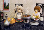 Chines Restaurant dinner with my friend by Yukataonly