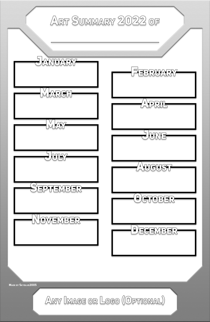 Art Summary 2021/2022 Template by Skyblue2005 on DeviantArt