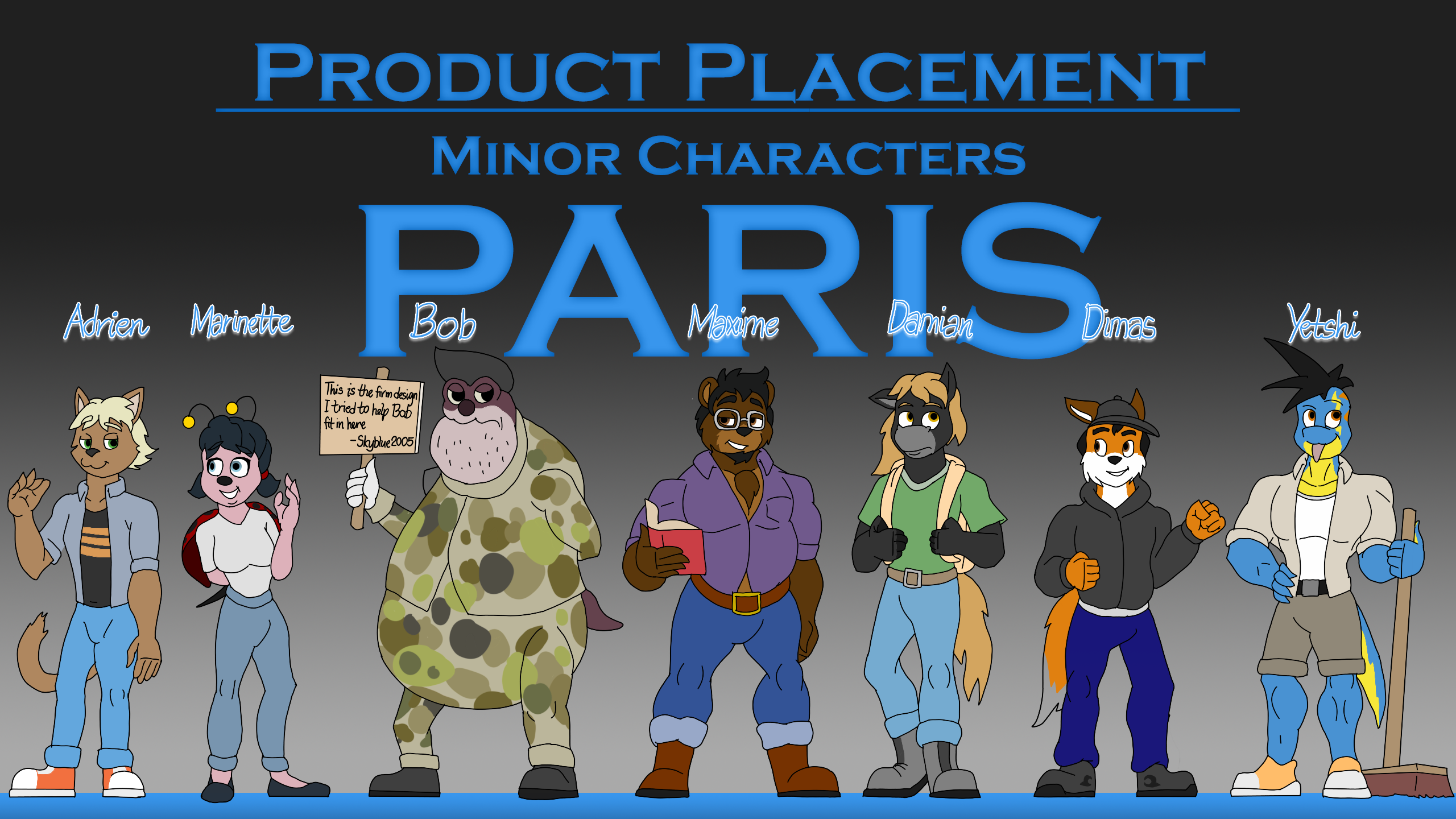 Product Placement Minor Characters - Paris 01 by Skyblue2005 on DeviantArt