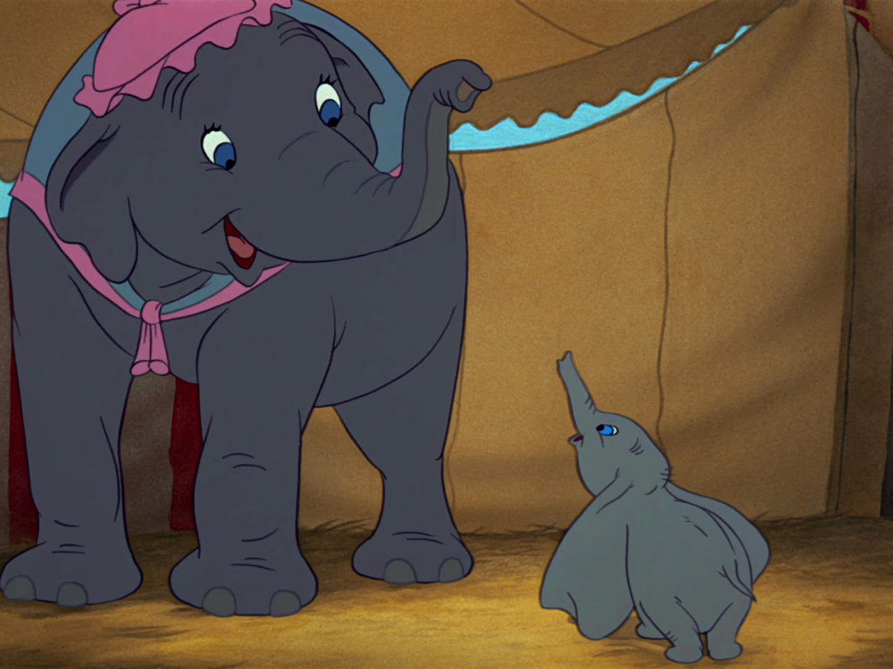 Dumbo Bonding with his Mother by DolphinSeaBlue on DeviantArt