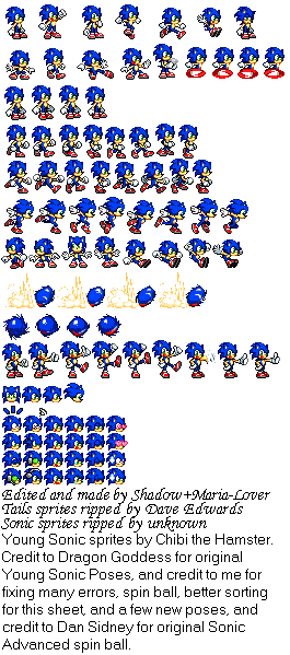 Anime-ish Sonic Sprite Sheet by SonicManiaFan1074 on DeviantArt