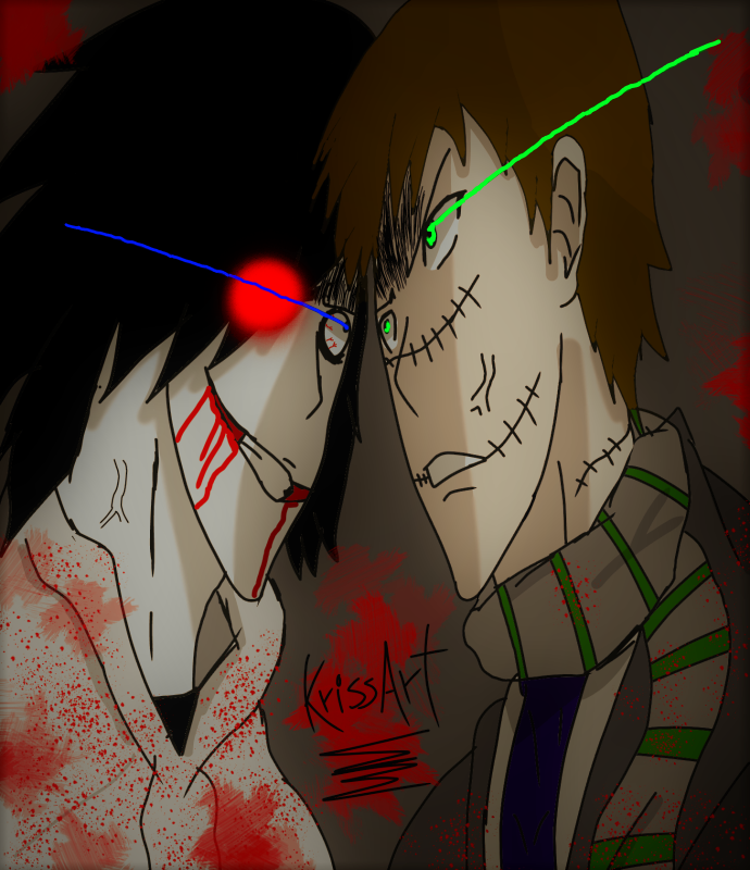 Jeff the killer vs Homicidal liu: Natal sangrento