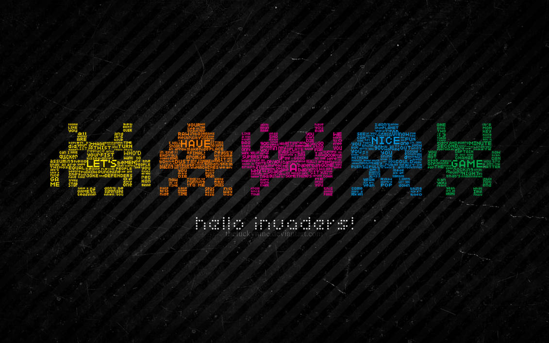 hello TYPO-invaders by theluckynine on DeviantArt