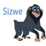 Sizwe the mandrill