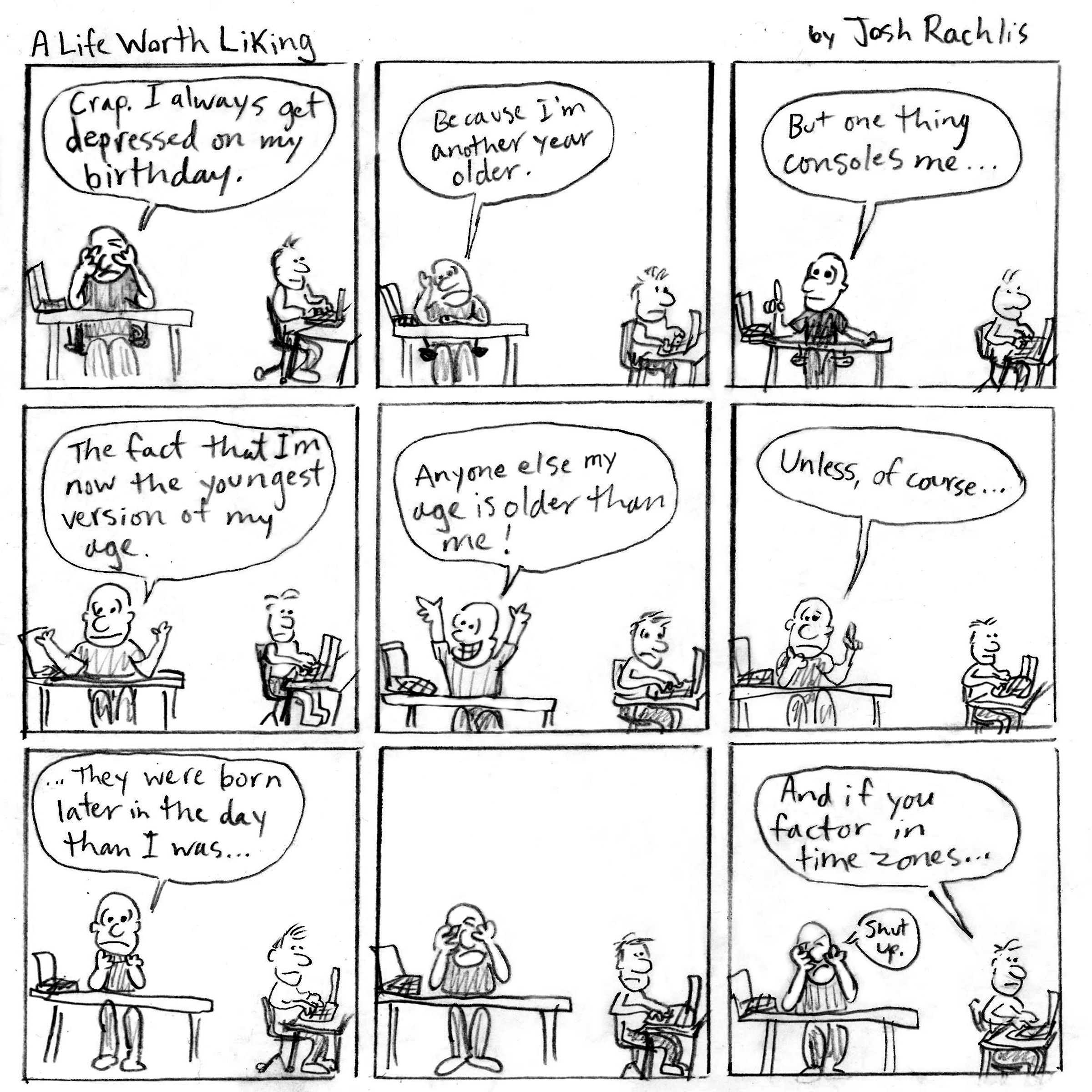 Josh Rachlis comic strip | Birthday 2013