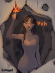 Ych auction [open] Burning paper by Lotami