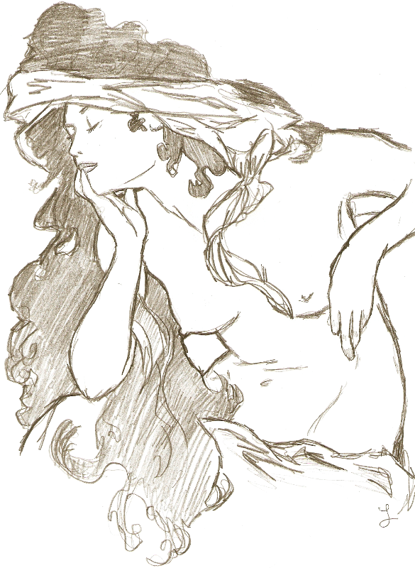 Alphonse Mucha Imitation