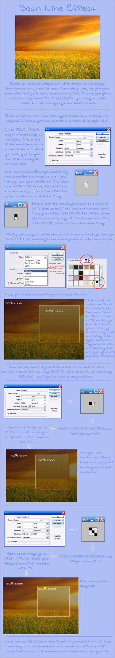 How to Make Scan Lines