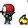 Chibi Ash and Pikachu animation