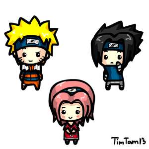 Chibi Team 7 animated