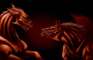 demon dog-dragon creatures