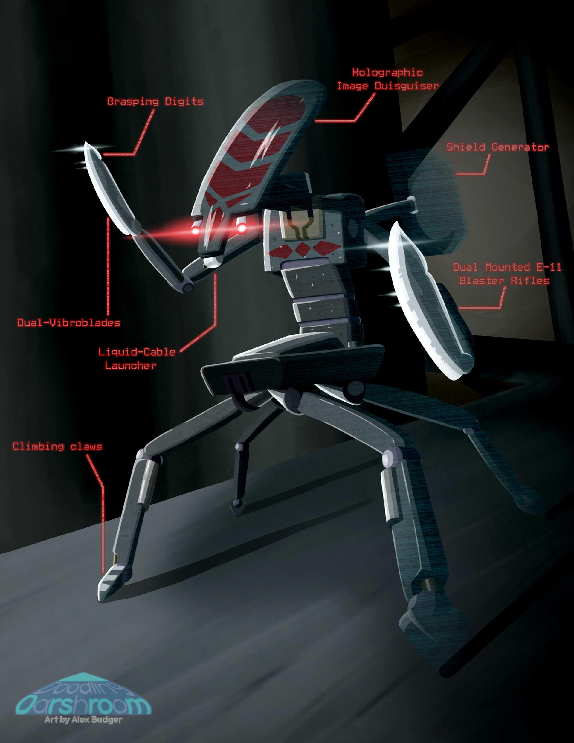 DDA Star Wars OC - Colicoid Infiltrator droid by DoodlingDarshroomArt ...