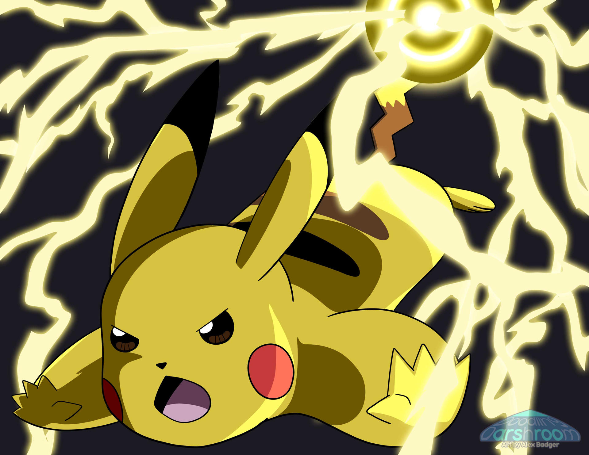 Poster Pokemon Pikachu Charged Up
