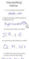 Handwriting Meme