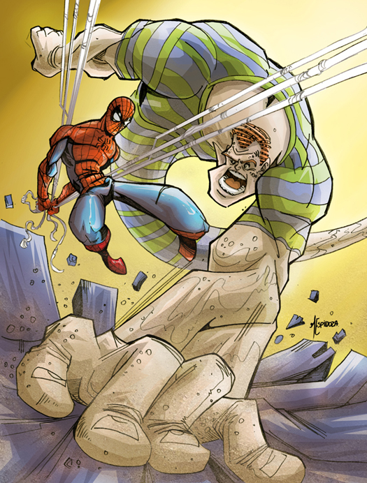 Spiderman vs Sandman by marespro13 on DeviantArt
