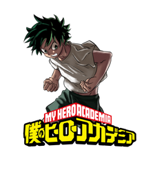 Deku - boku no hero acadimia coloring + render PNG