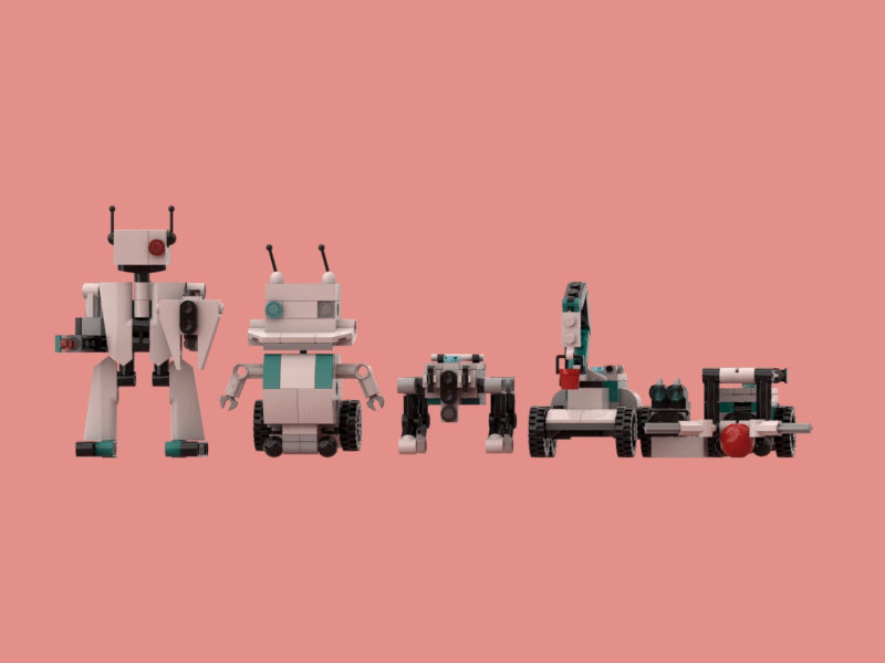 Mindstorms Mini Robots by PonybraryArt on DeviantArt