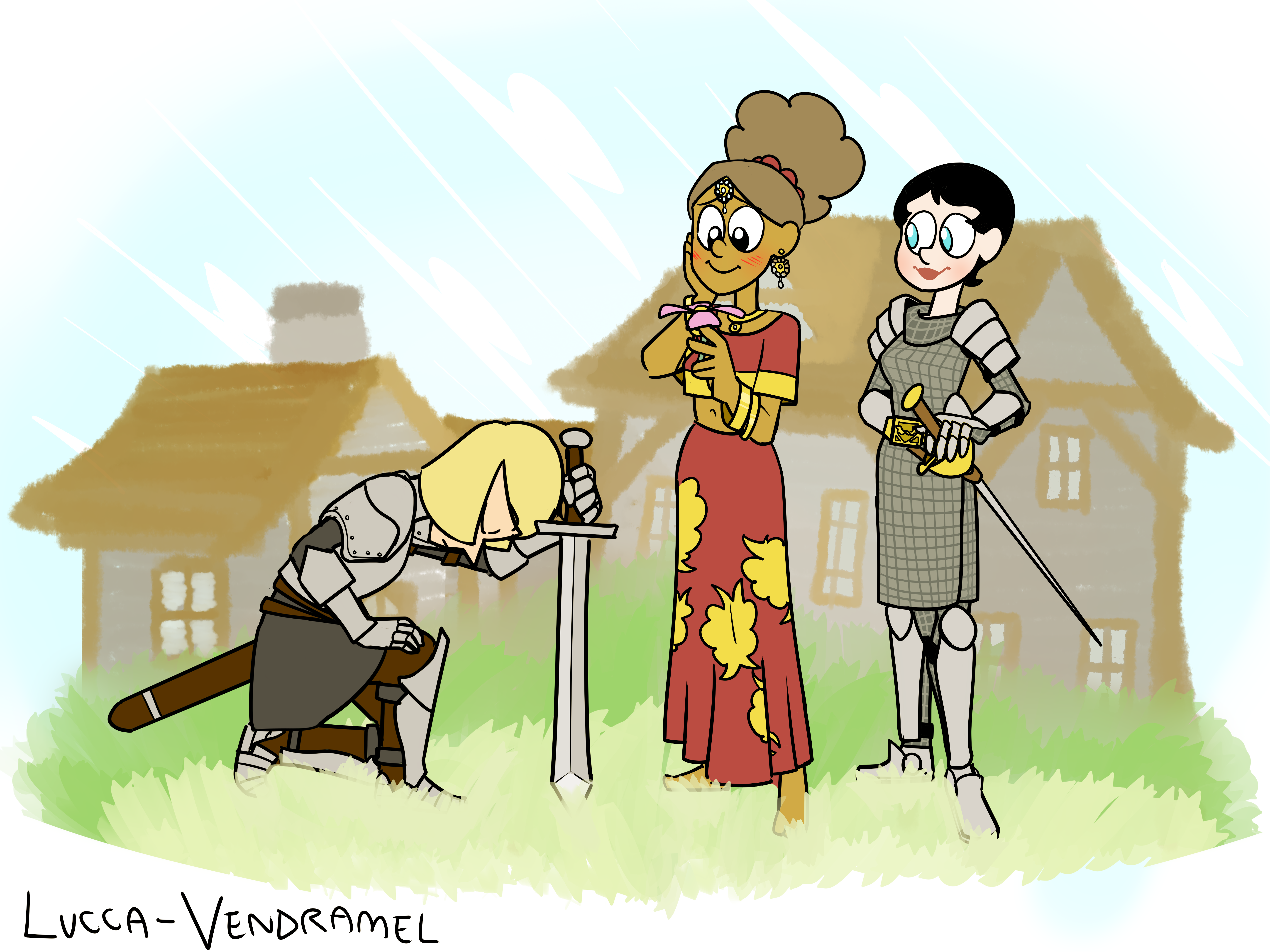 The Knight, The Princess And The Bodyguard by Lucca-Vendramel on DeviantArt
