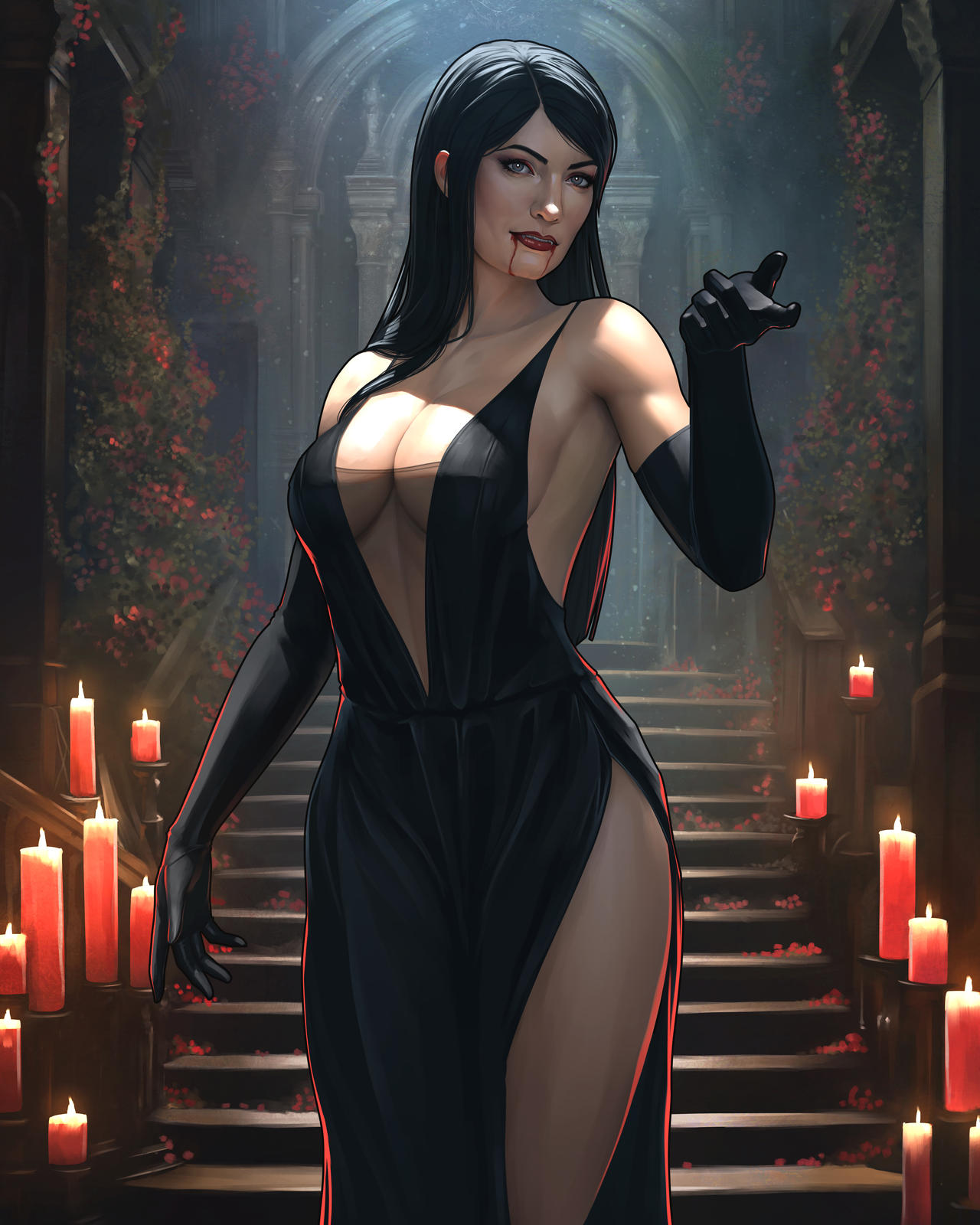 Bianca Bordeaux Dress Cover by David
