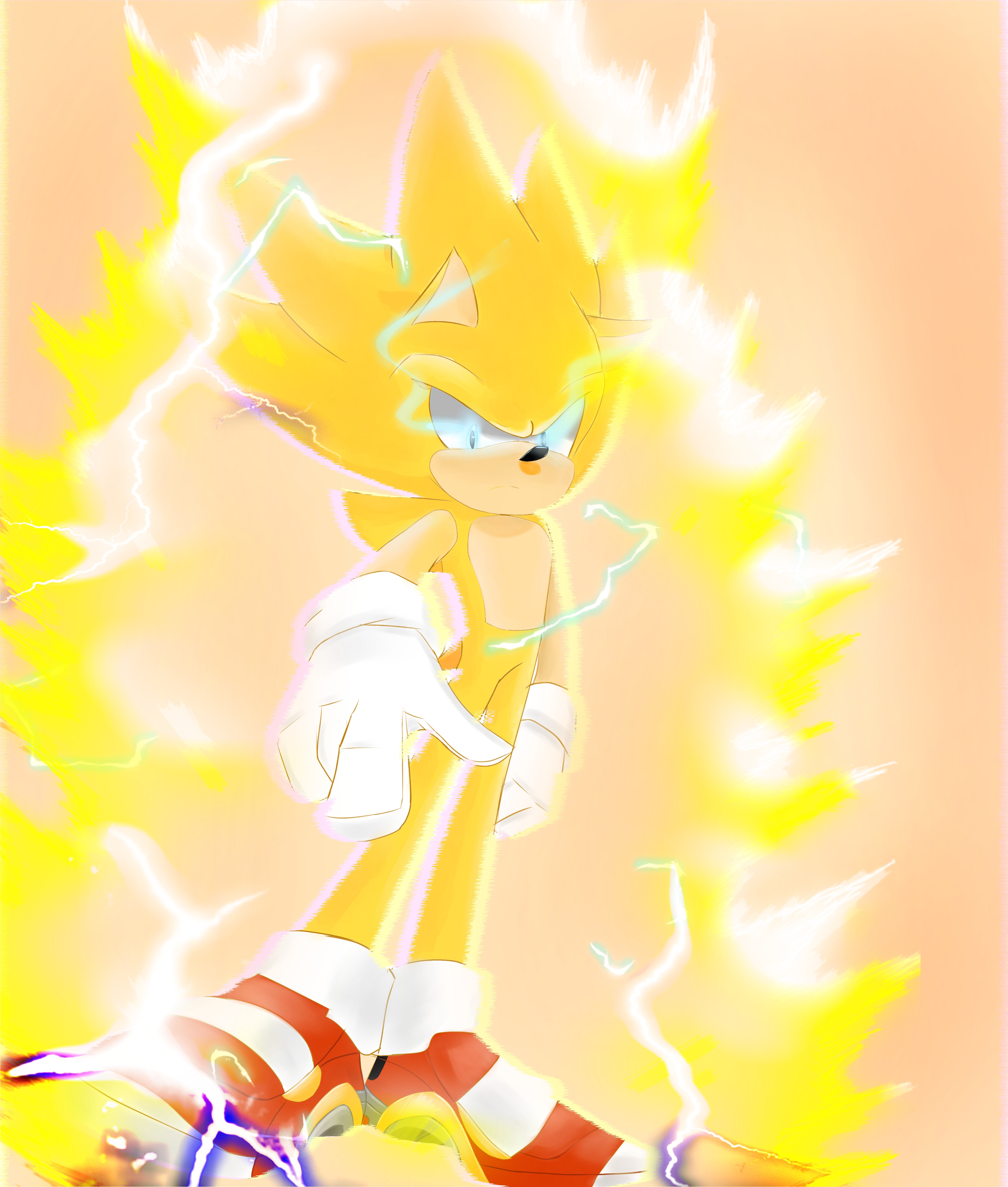 Fleetway Super Sonic Rendering by BrutalSurge402X on DeviantArt