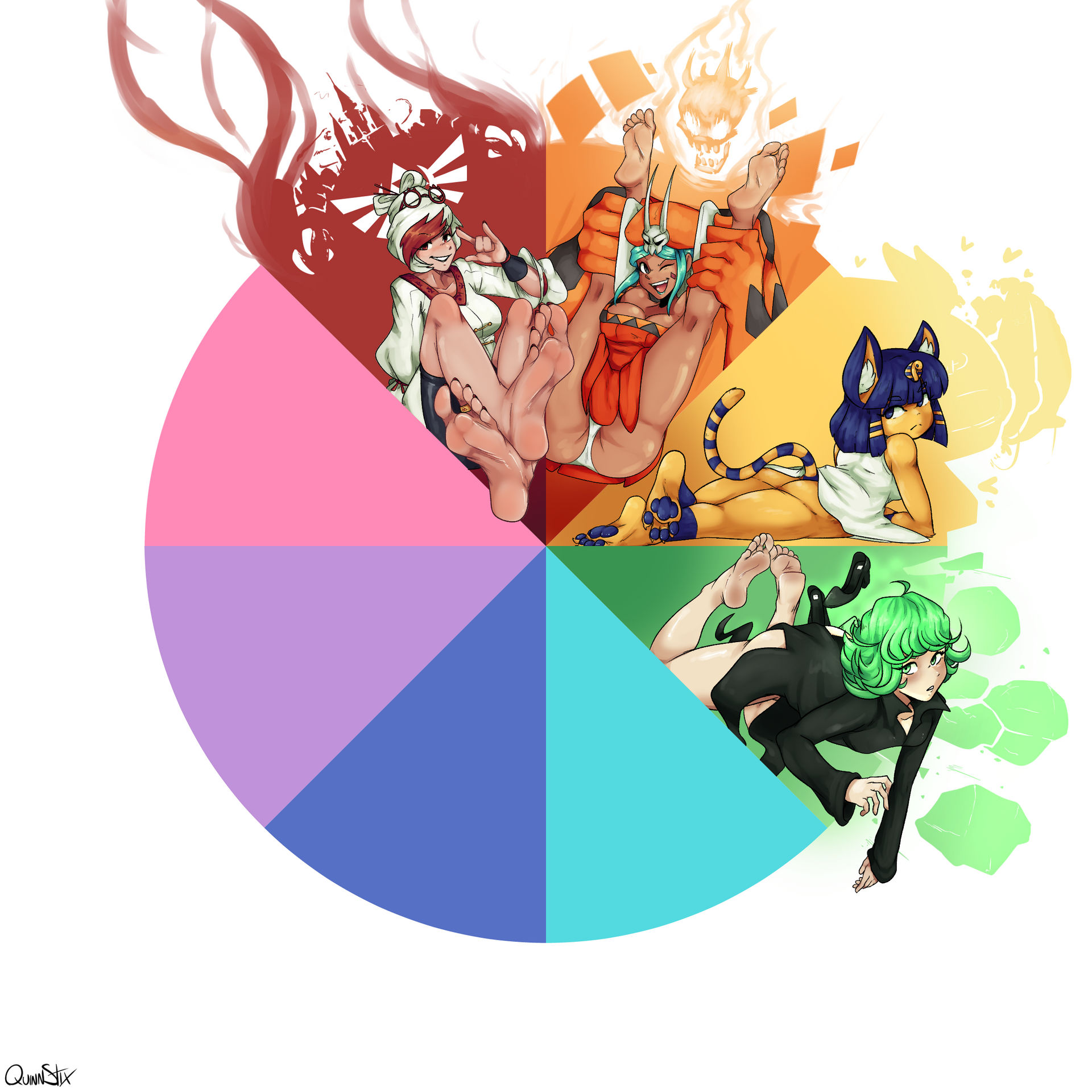 Deviantart Color Wheel Collab Color Wheel Challenge | In-Progress by QuinnStix on DeviantArt