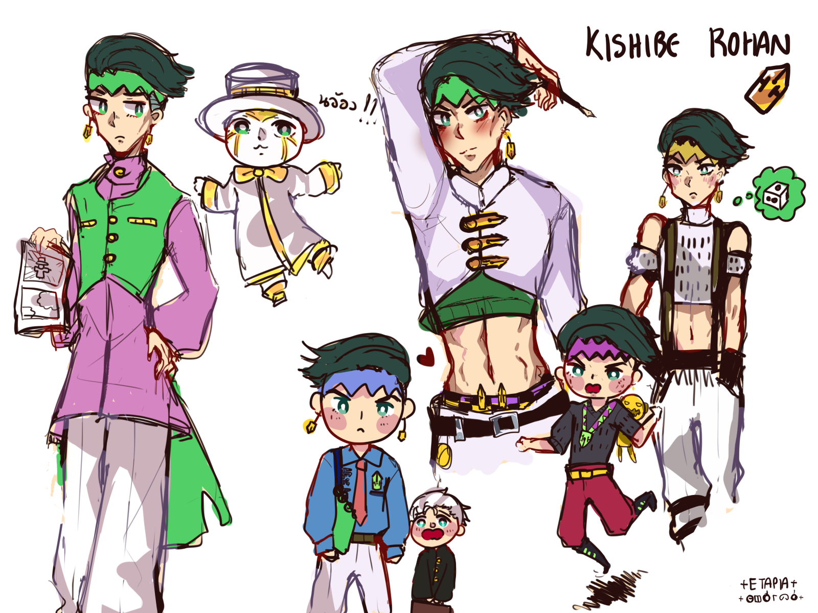 All cute Kishibe Rohan by tachibi on DeviantArt