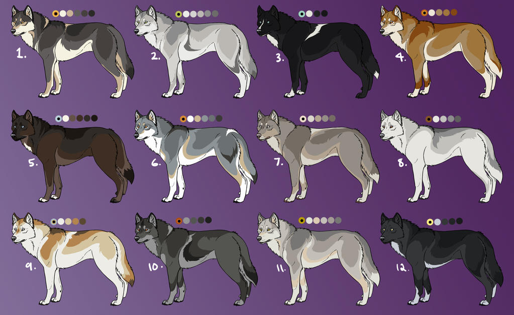 Wolf Customs batch by Nature-Ridge-Adopts on DeviantArt