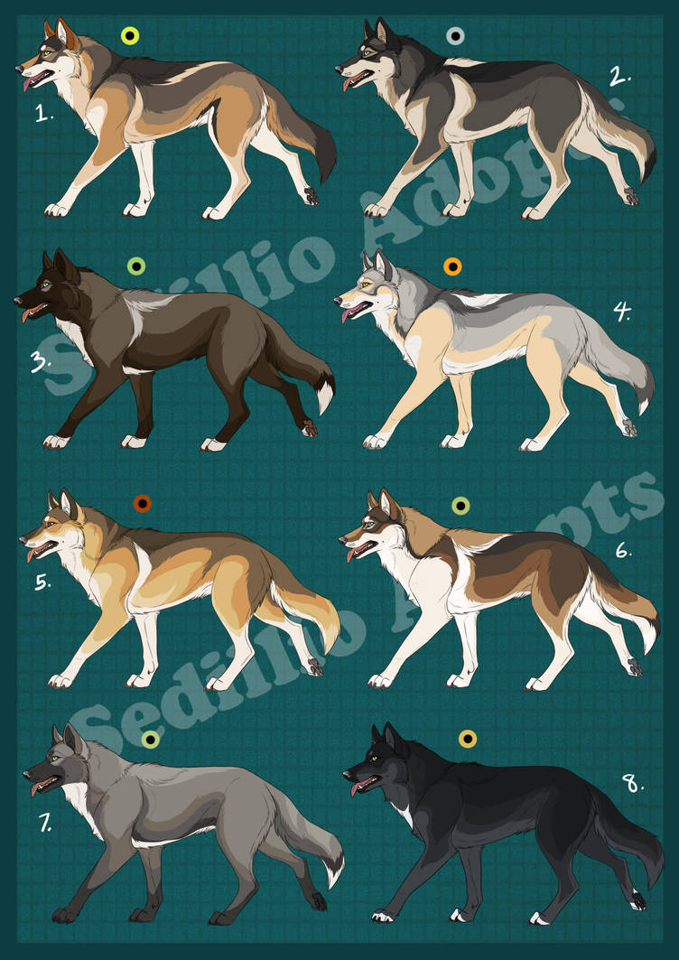 Natural Wolf Adopts- Set 1: CLOSED by Nature-Ridge-Adopts on DeviantArt