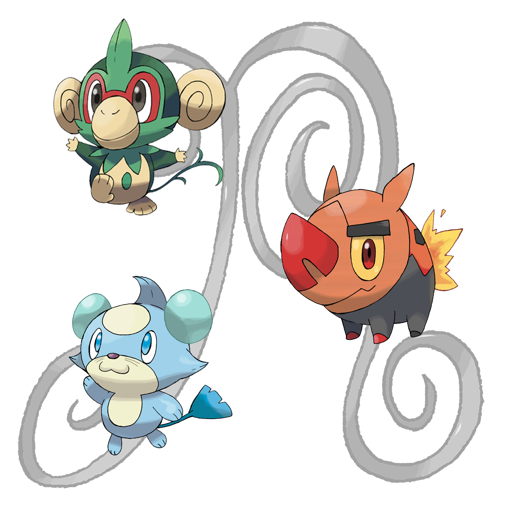 5th gen. starters by falia on DeviantArt