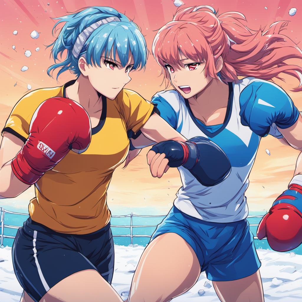 Anime Female boxing by nego23 on DeviantArt