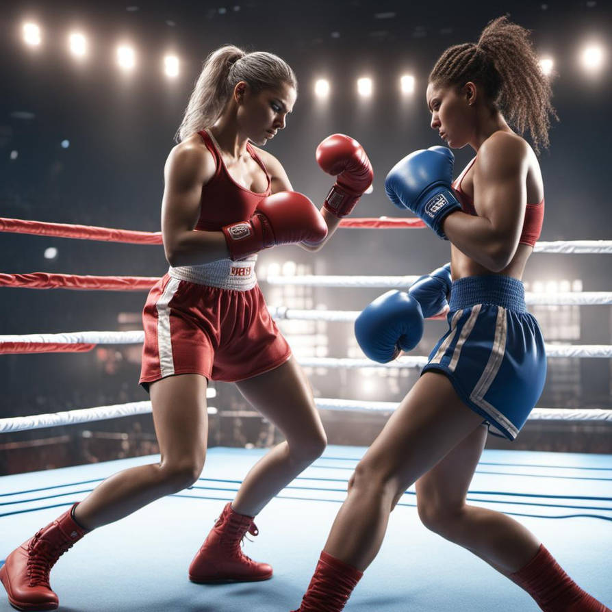 Female Boxing Female Boxing Match by nego23 on DeviantArt