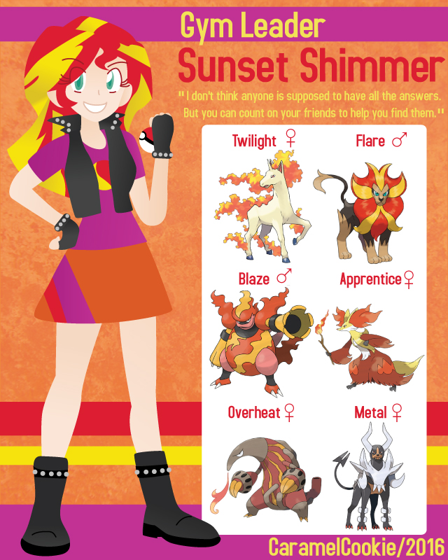 My Little Gym Leader Sunset Shimmer By Caramelcookie On Deviantart