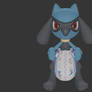 Riolu Messes His Diaper