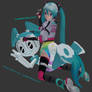 2 Pamped Robo-Girls, Miku And Jenny