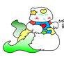 Messy Baby (Digitally Colored)