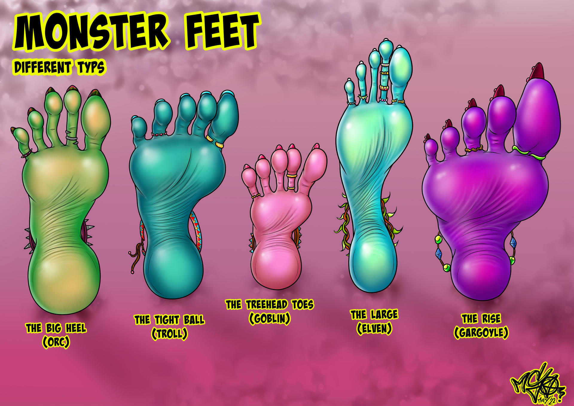 Monster Feet by psychoms on DeviantArt