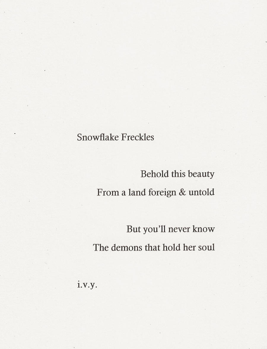 Snowflake Freckles