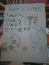 A birthday card for a friend