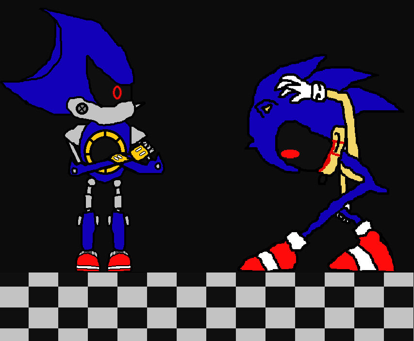 Sonic.exe VS. Metal Sonic by AlicornianQueen on DeviantArt