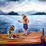 Girls Fishing