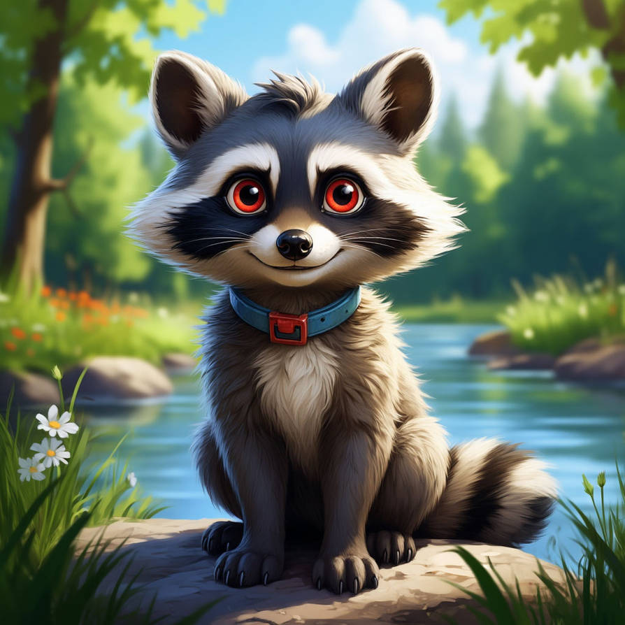 Magic Eye Racoon winged raccoon eye by main-enot on DeviantArt