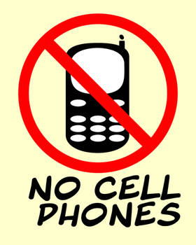 No Cell Phones Poster