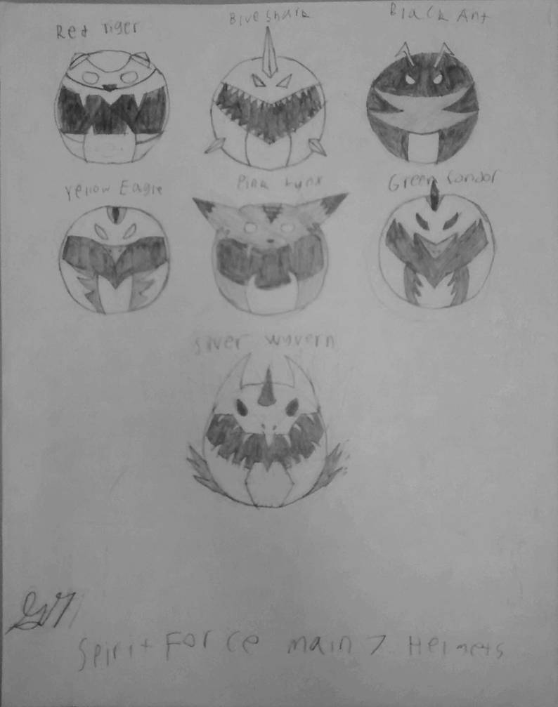 Power Ranger/Super Sentai helmets by UlvenAspiration on DeviantArt
