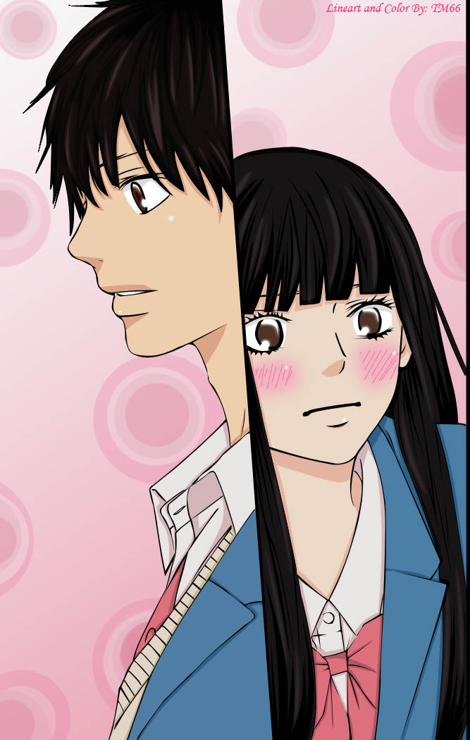 Kimi Ni Todoke Sawako and Kazehaya.