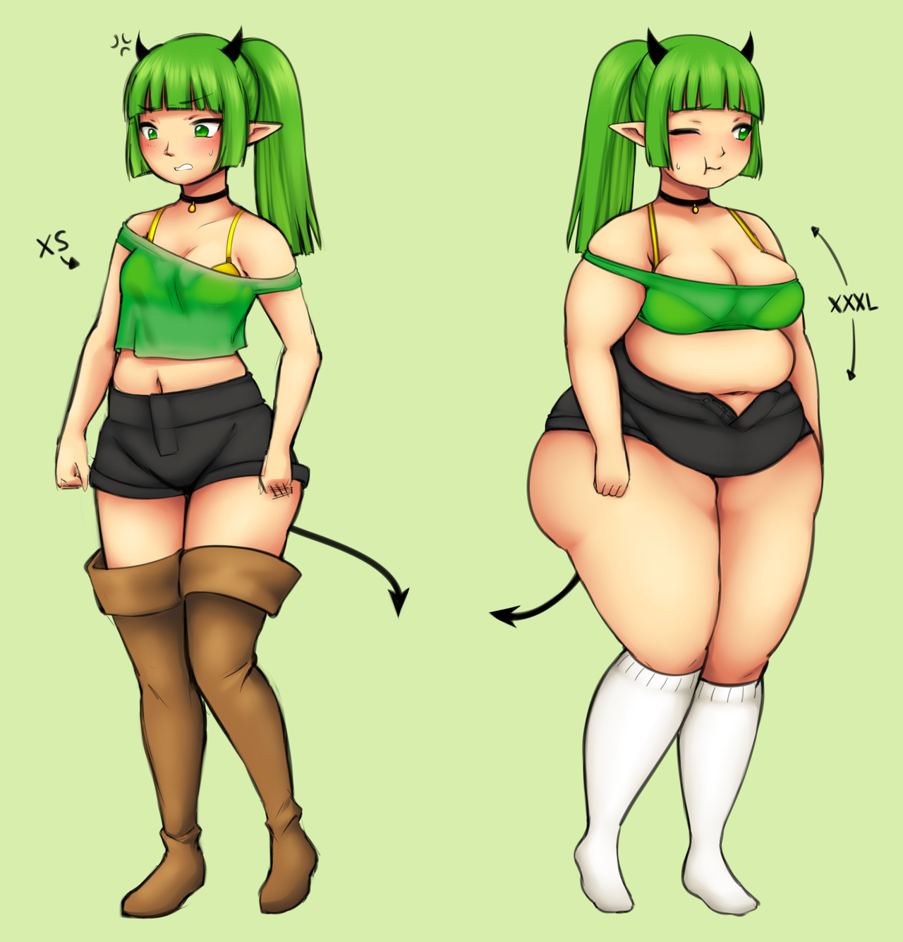 Envy Weight Gain Sequence by Cakehoarder on DeviantArt.