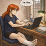Ros studying