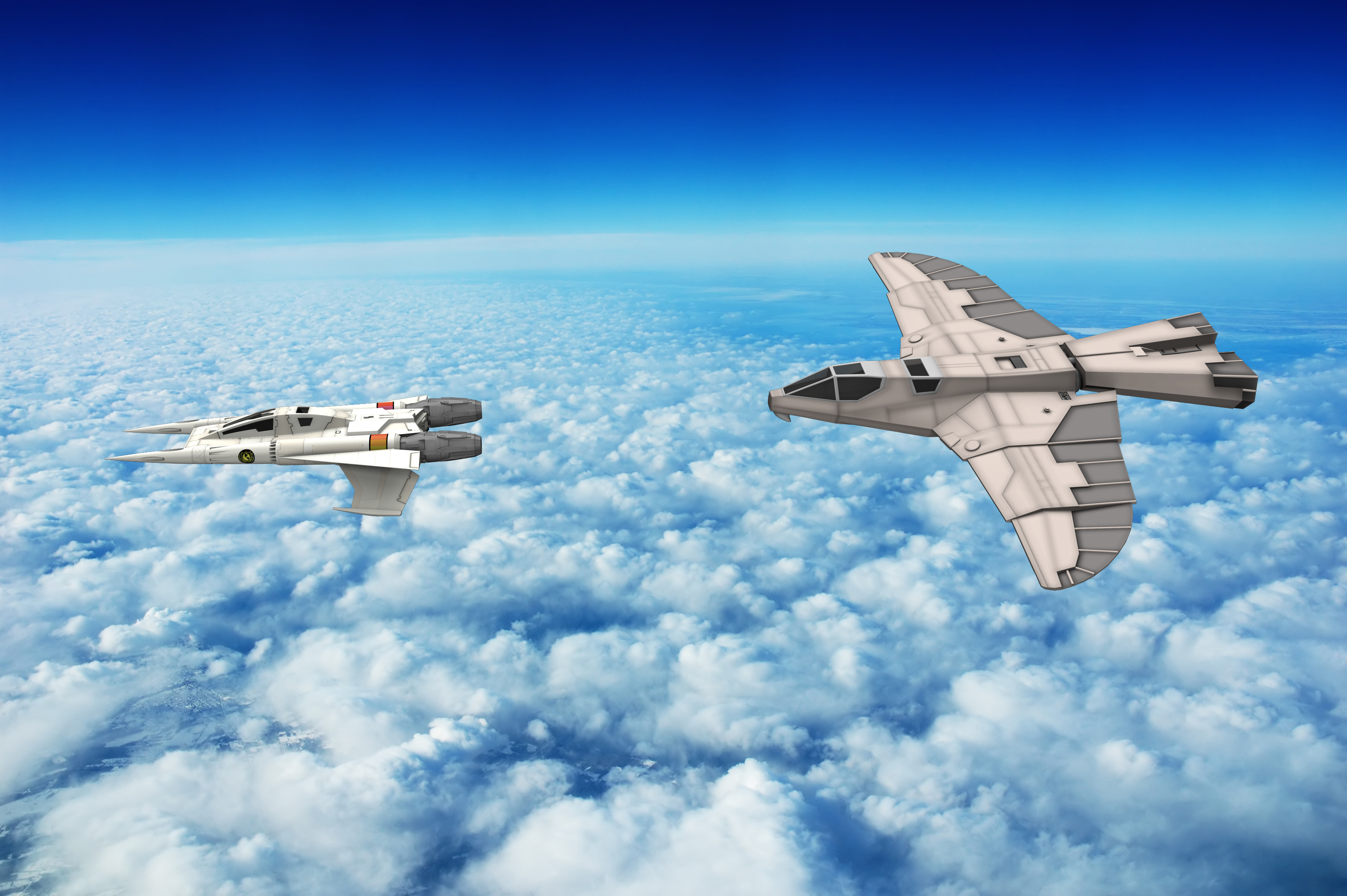 Buck Rogers Starfighter And Warhawk