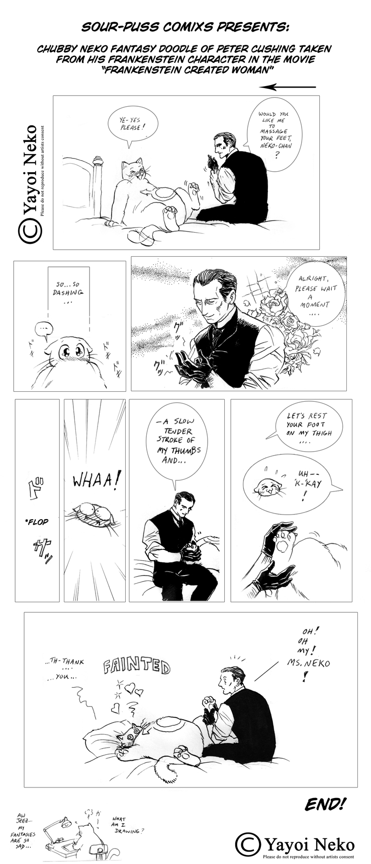 Dumb fan comic of P.Cushing